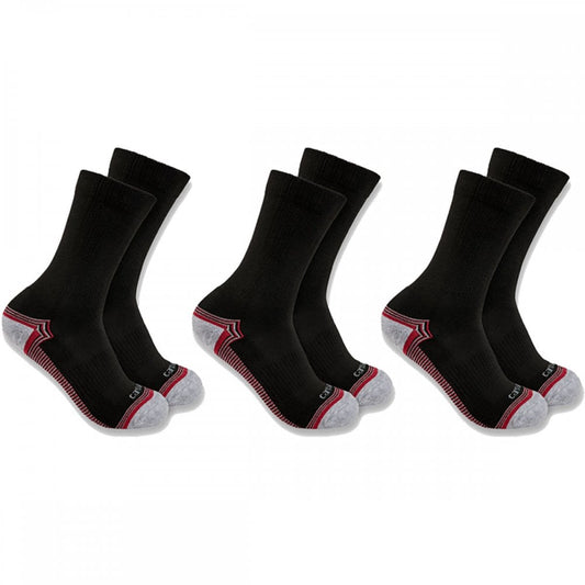 SC6423W Womens Force Midweight Crew Sock 3 Pack