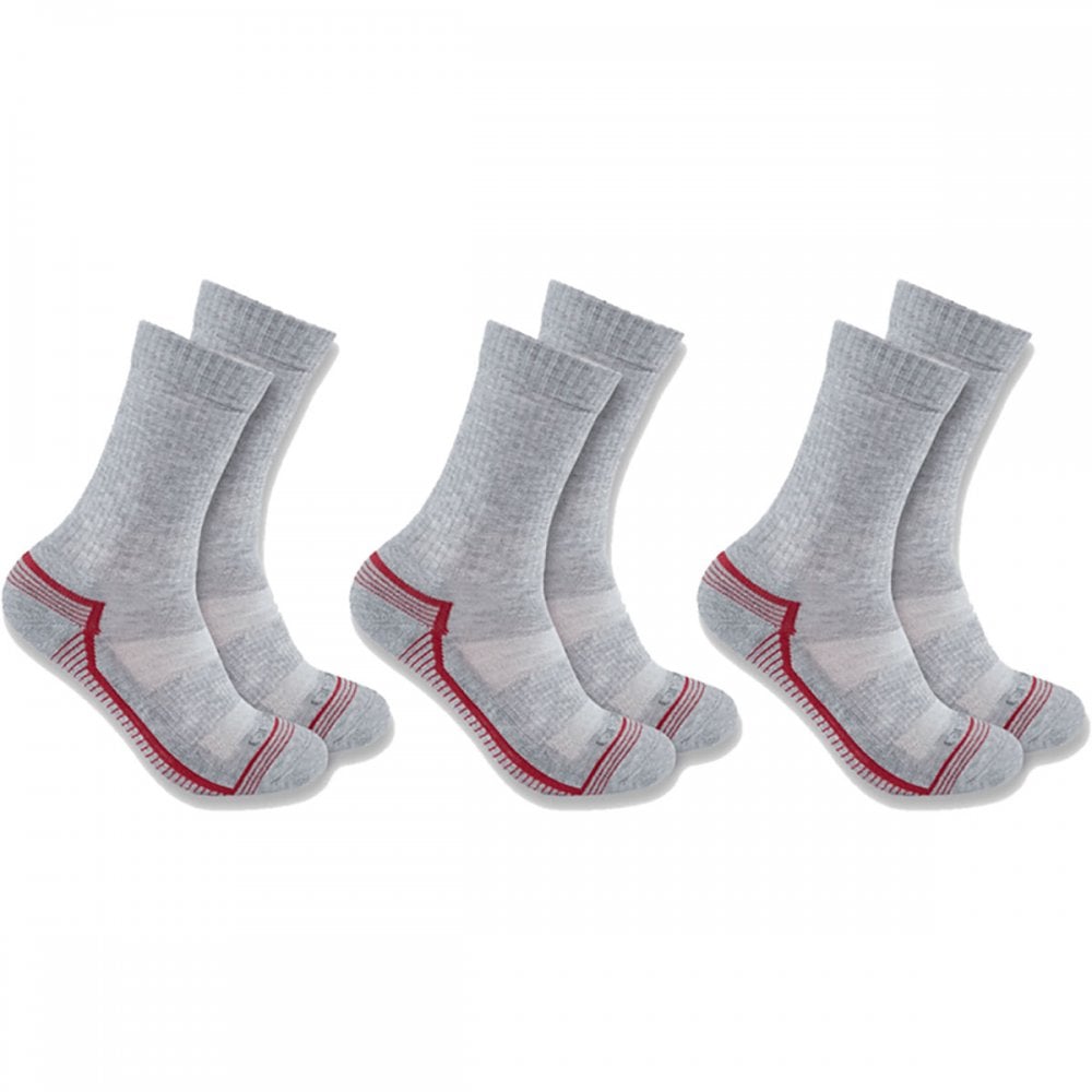 SC6423W Womens Force Midweight Crew Sock 3 Pack