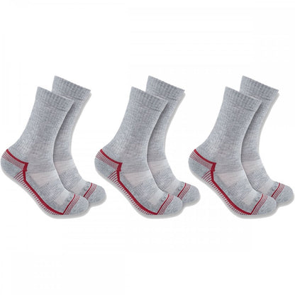 SC6423W Womens Force Midweight Crew Sock 3 Pack