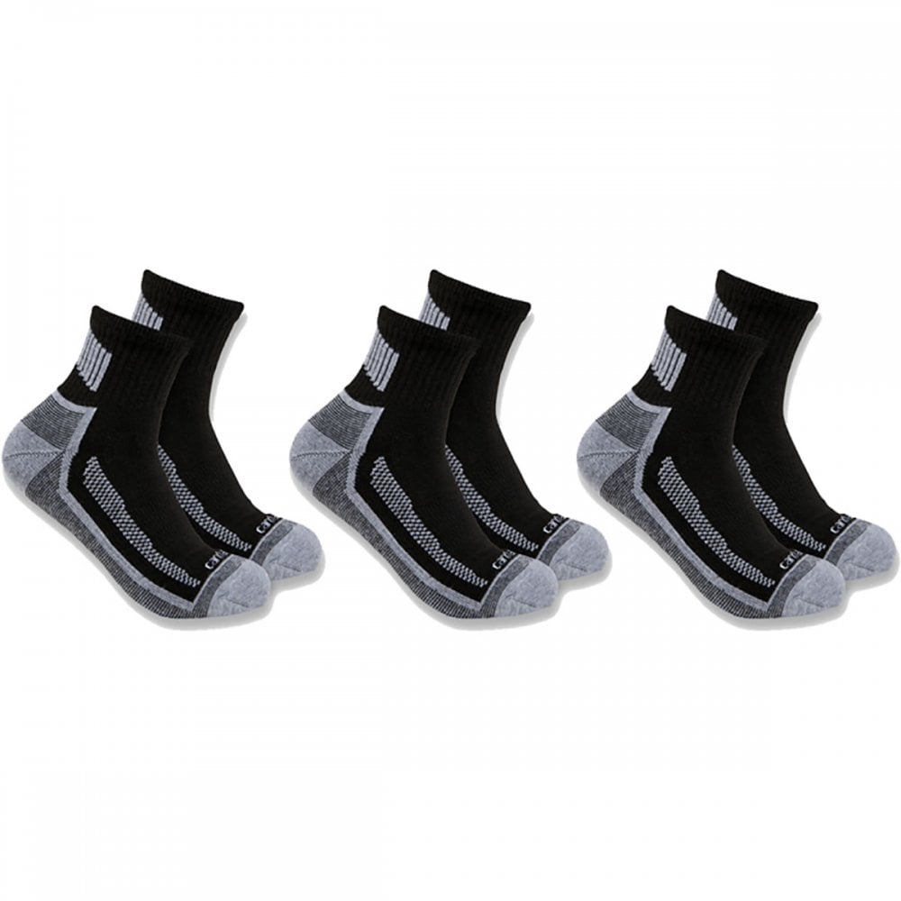 SQ5283M Force Midweight Quarter Sock 3 Pack