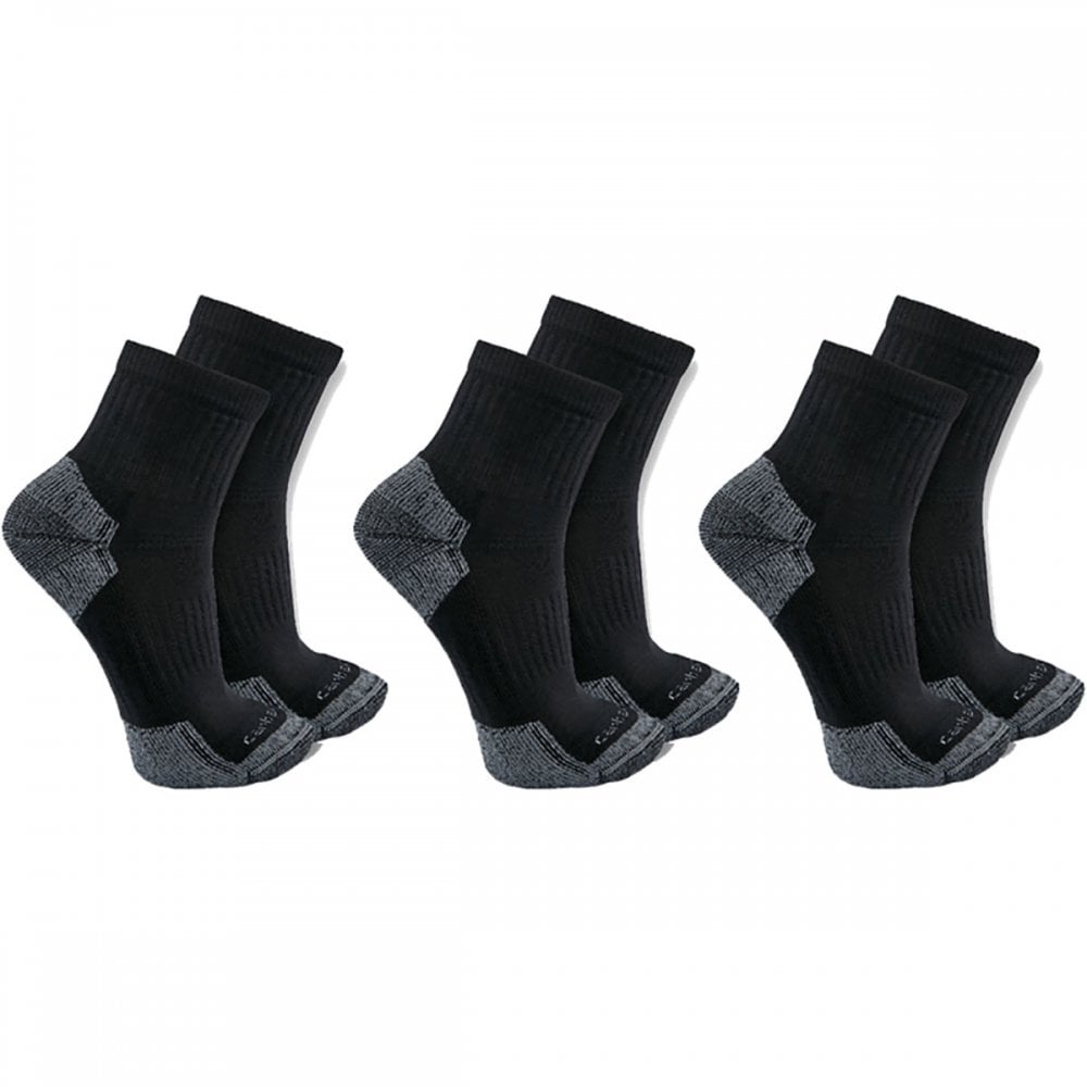 SQ6103M Cotton Blend Quarter Sock 3 Pack