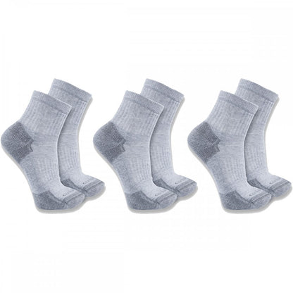 SQ6103M Cotton Blend Quarter Sock 3 Pack