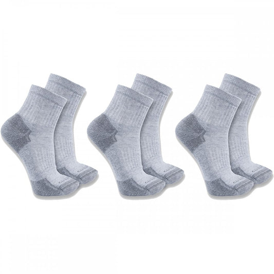 SQ6103M Cotton Blend Quarter Sock 3 Pack