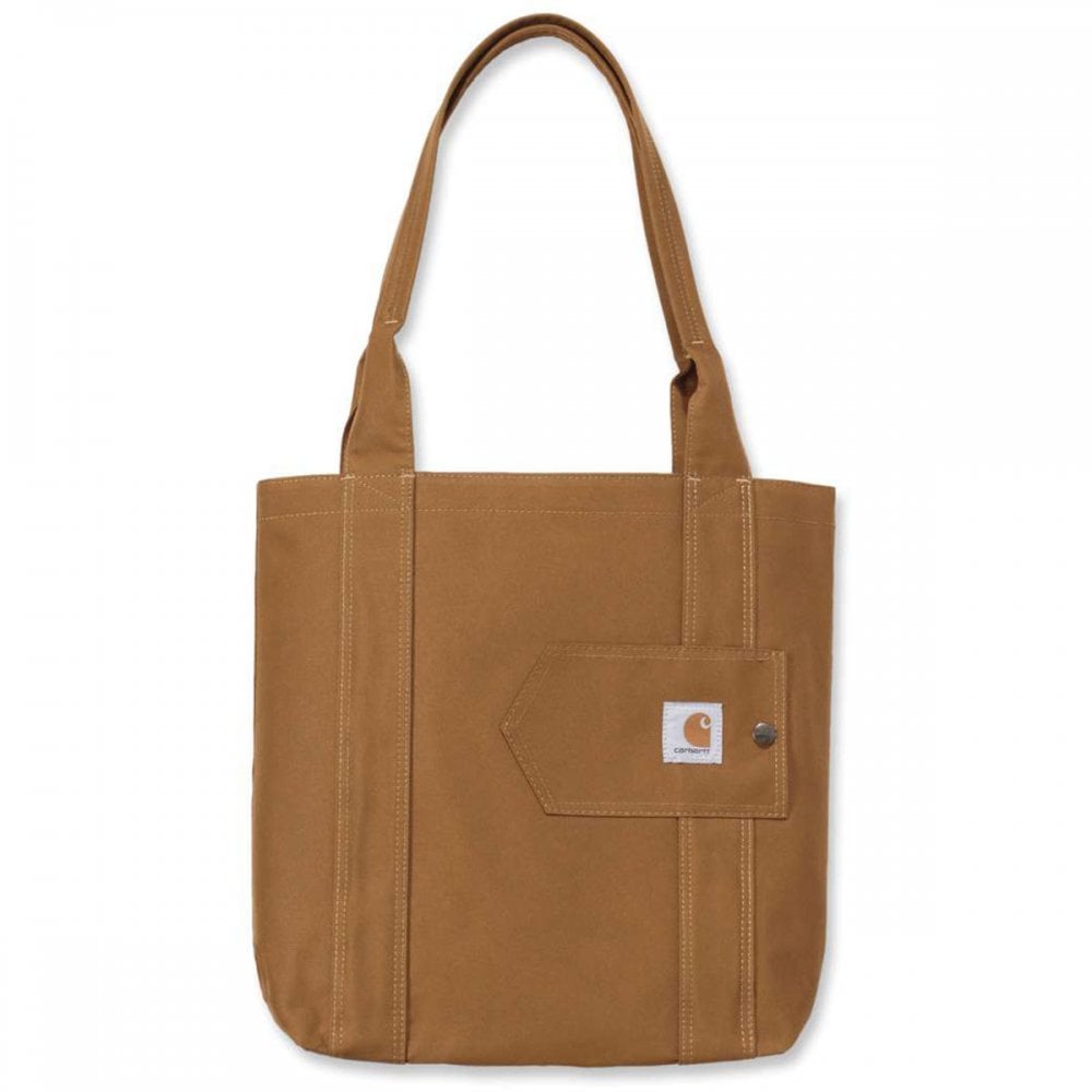 B0000378 Womens Vertical Open Tote Bag Carhartt Brown One Size *One Size Only - Outlet Store*
