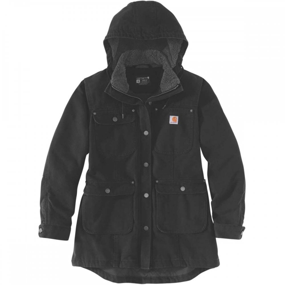 105512 Womens Loose Fit Weathered Duck Coat