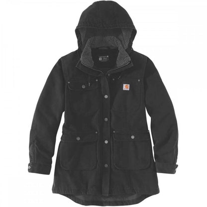 105512 Womens Loose Fit Weathered Duck Coat