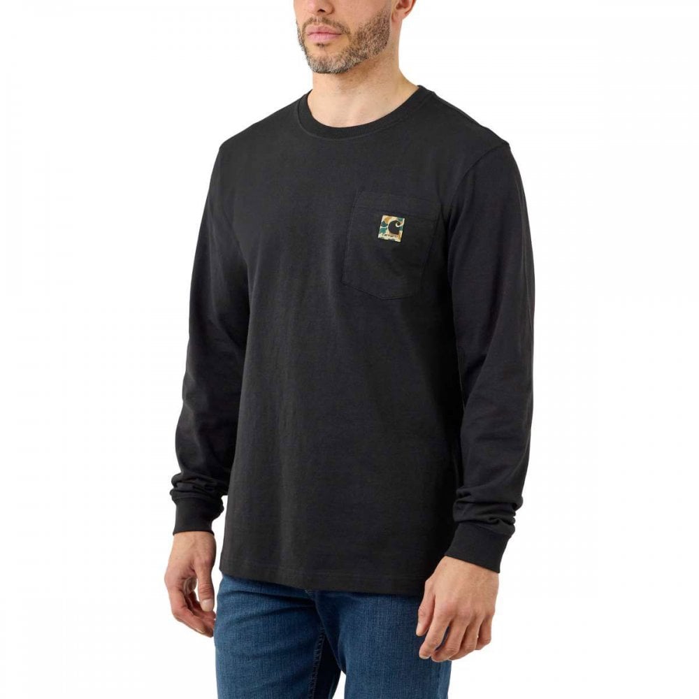 105583 Pocket Camo C Graphic Long Sleeve T-Shirt