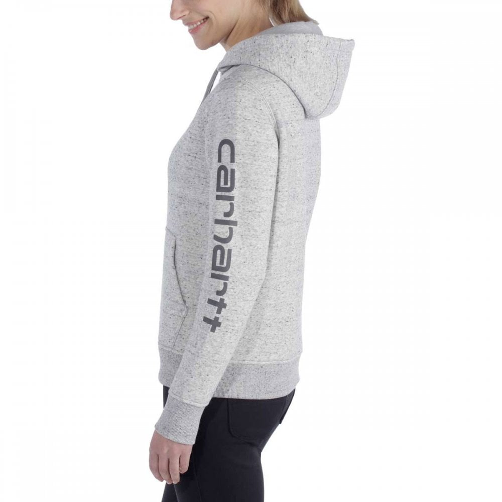 102791 Relaxed Fit Midweight Logo Sleeve Graphic Sweatshirt