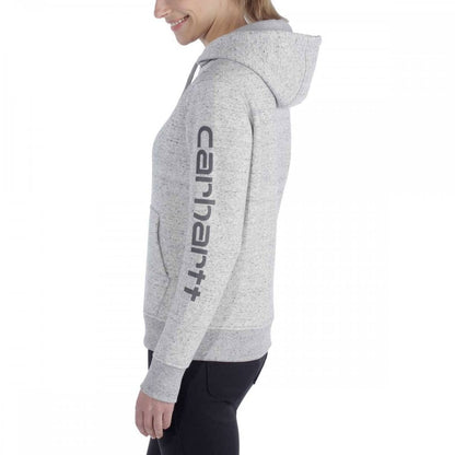 102791 Relaxed Fit Midweight Logo Sleeve Graphic Sweatshirt