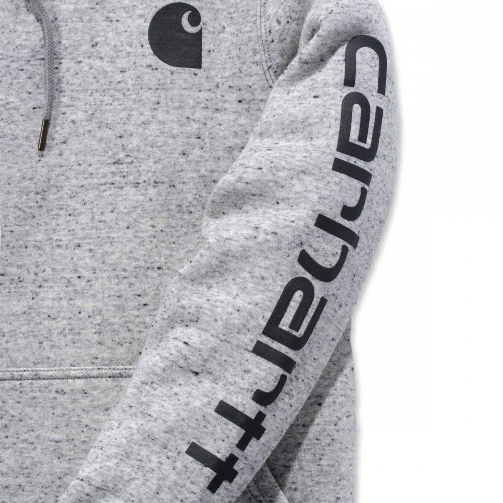 102791 Relaxed Fit Midweight Logo Sleeve Graphic Sweatshirt