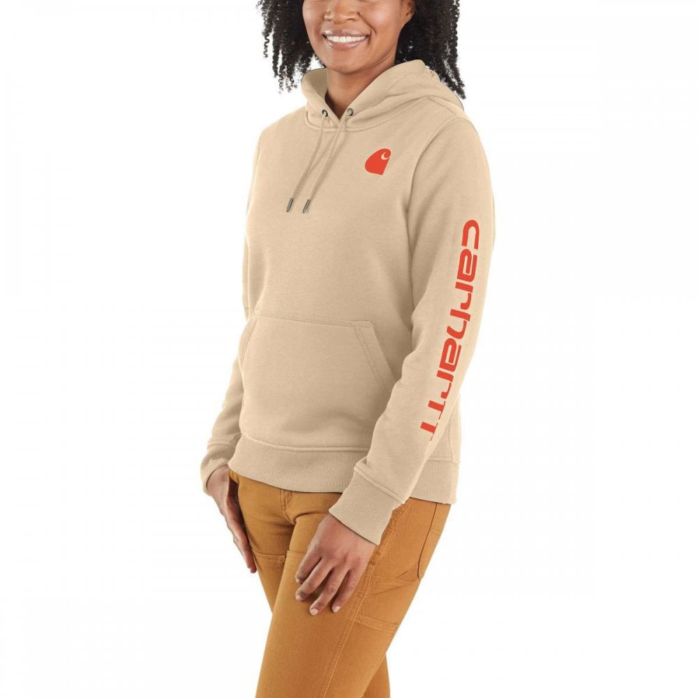 102791 Relaxed Fit Midweight Logo Sleeve Graphic Sweatshirt
