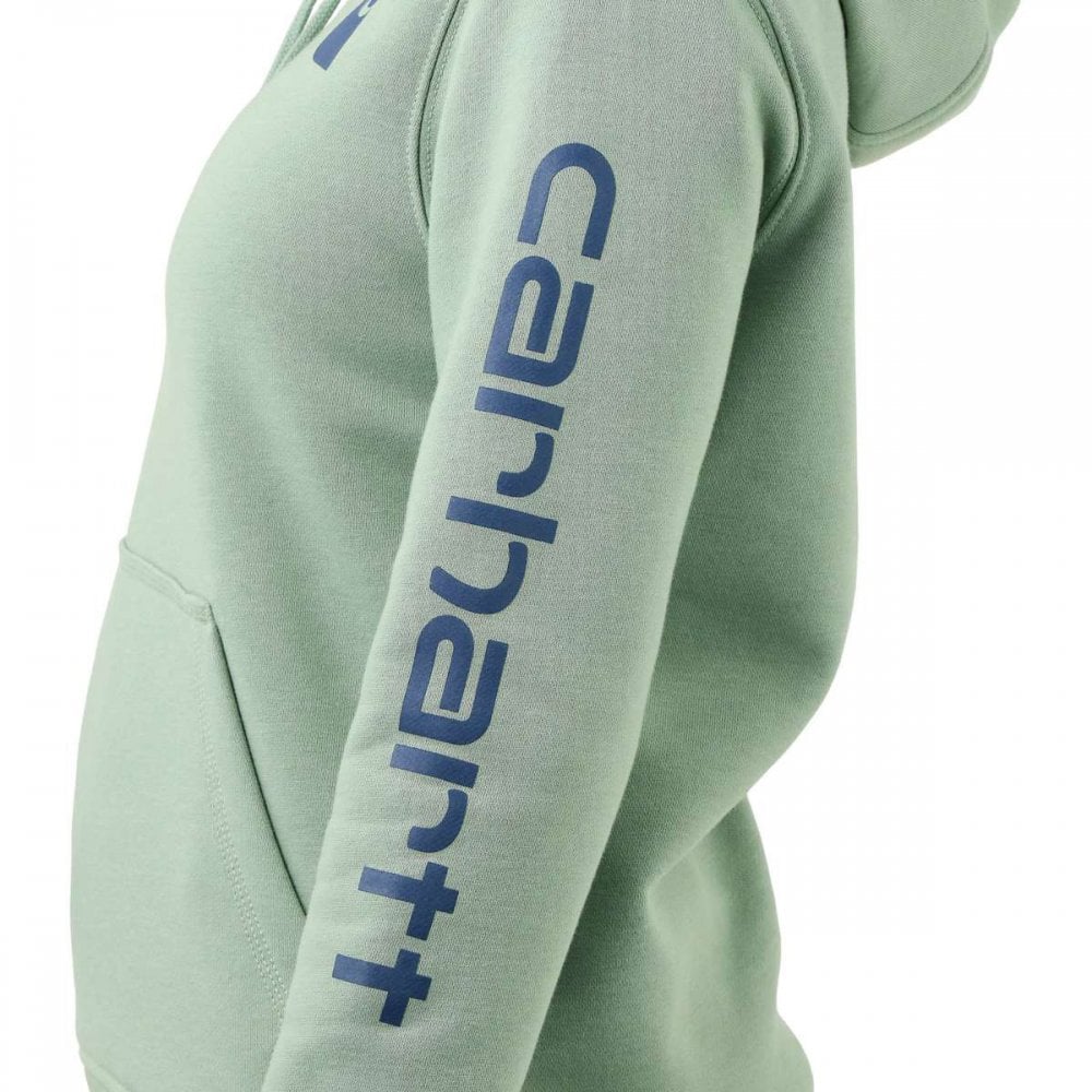 102791 Relaxed Fit Midweight Logo Sleeve Graphic Sweatshirt