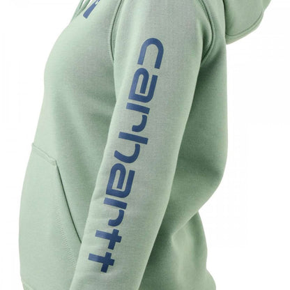 102791 Relaxed Fit Midweight Logo Sleeve Graphic Sweatshirt