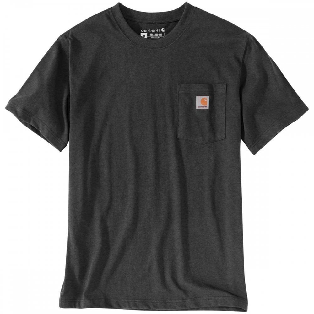 103296 Relaxed Fit Heavyweight Short-Sleeve K87 Pocket T-Shirt Carbon Heather XS *One Size Only - Outlet Store*