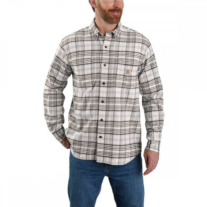 105432 Midweight Flannel Long Sleeve Plaid Shirt