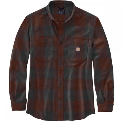105432 Midweight Flannel Long Sleeve Plaid Shirt