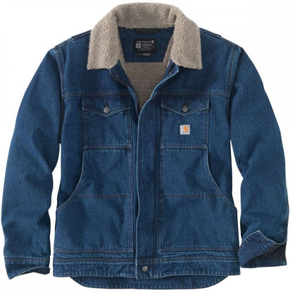 105478 Relaxed Denim Sherpa Lined Jacket