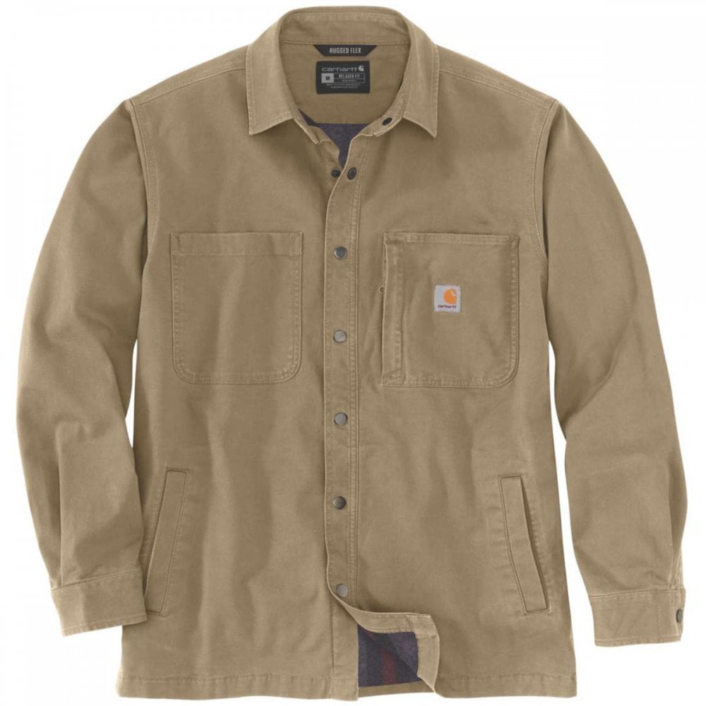 105532 Fleece Lined Snap Front Shirt Jacket