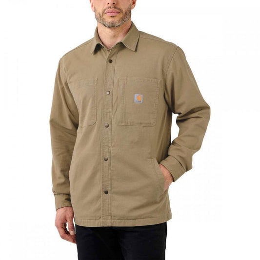 105532 Fleece Lined Snap Front Shirt Jacket