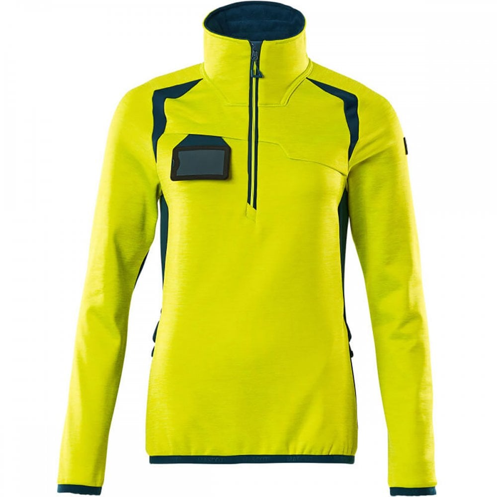 19353 Womens Accelerate Safe Fleece Jumper with half zip