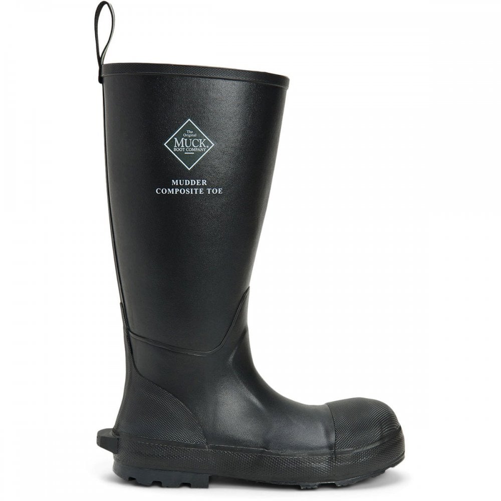 Mudder Tall S5 Safety Wellington Black