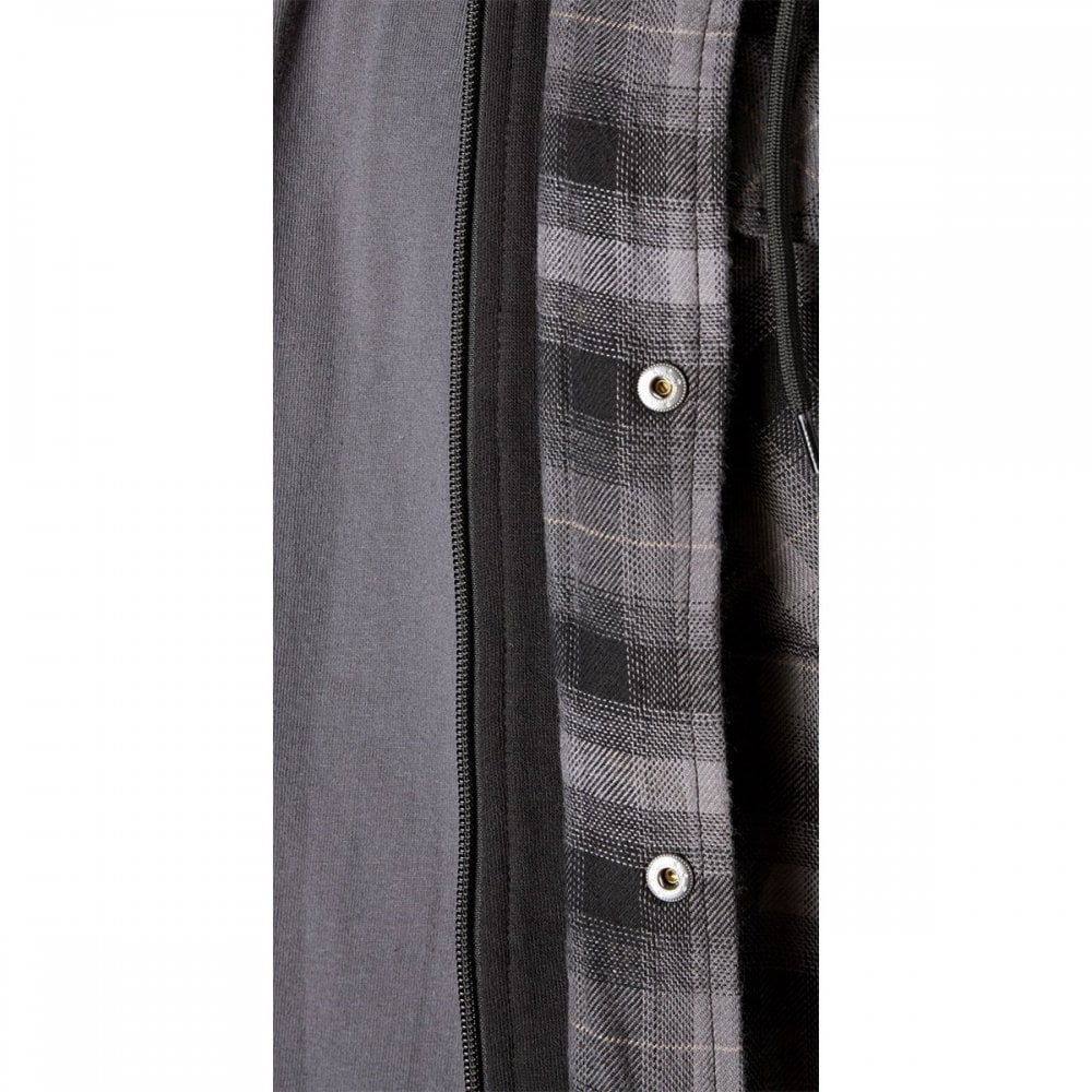 Fleece Hood Flannel Shirt Jacket