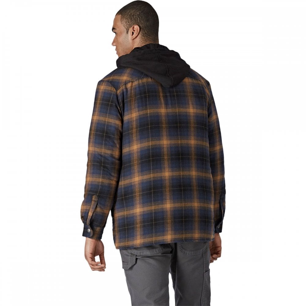 Fleece Hood Flannel Shirt Jacket