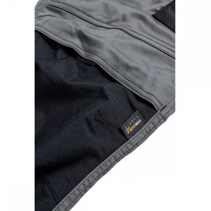 1810084 Essentials Stretch Knee Pocket Grey/Black - Slim Fit with Cordura