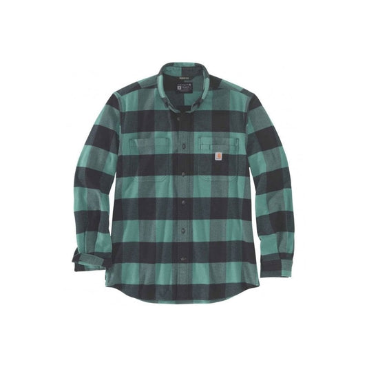 105432 Midweight Flannel Long Sleeve Plaid Shirt