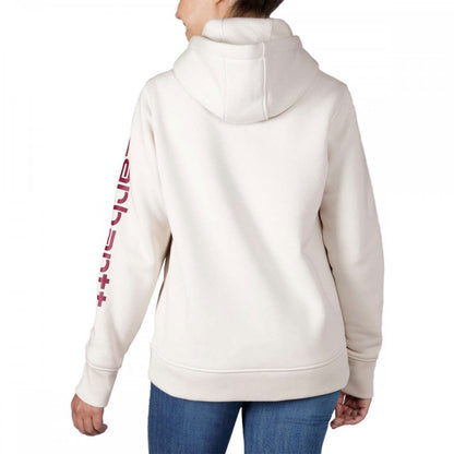 102791 Relaxed Fit Midweight Logo Sleeve Graphic Sweatshirt
