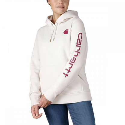 102791 Relaxed Fit Midweight Logo Sleeve Graphic Sweatshirt