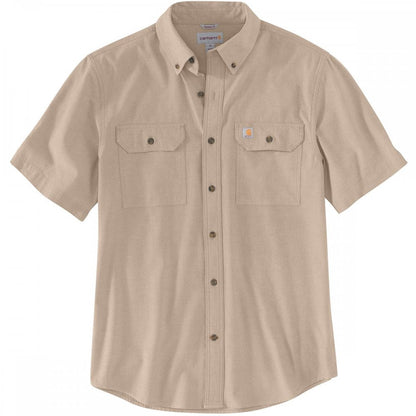 104369 Loose Chambray Short Sleeve Shirt