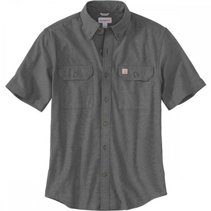 104369 Loose Chambray Short Sleeve Shirt