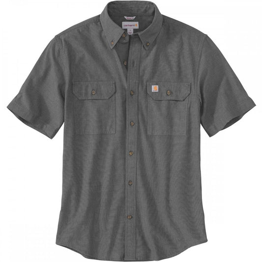 104369 Loose Chambray Short Sleeve Shirt