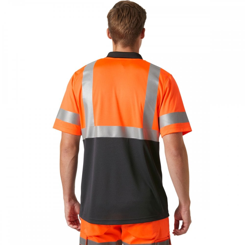 79253 Hi Vis Breathable Addvis Polo Shirt Class 1
