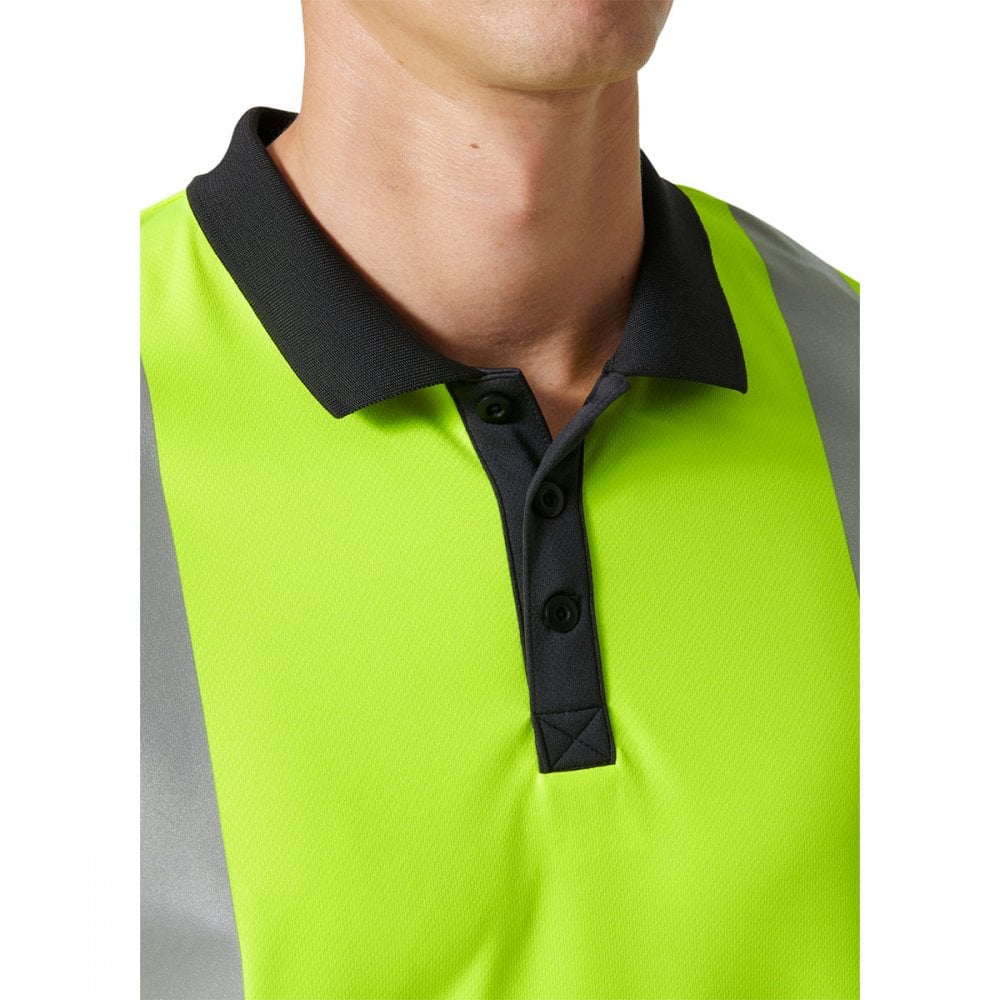 79253 Hi Vis Breathable Addvis Polo Shirt Class 1