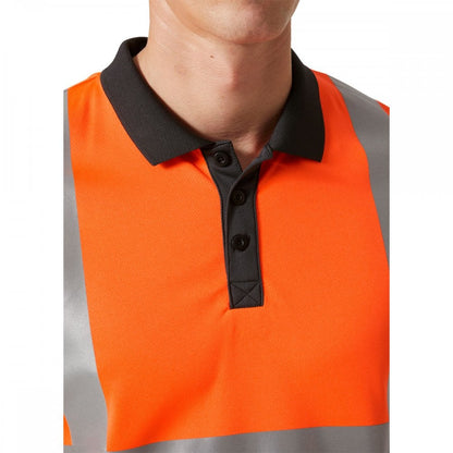 79253 Hi Vis Breathable Addvis Polo Shirt Class 1