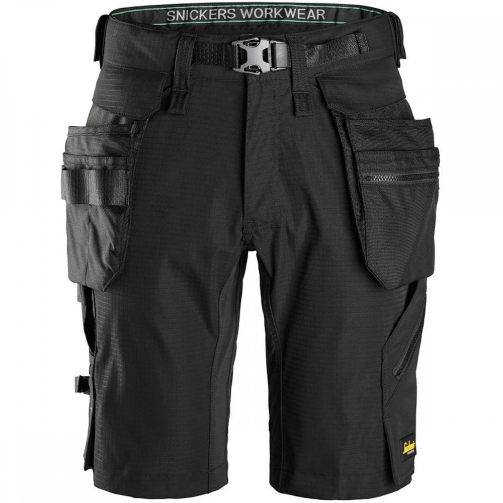 6172 FlexiWork Shorts Detachable Holster Pockets Black 33" *One Size Only - Outlet Store*