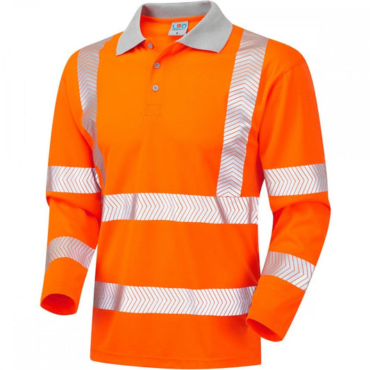 P08 Barricane ISO 20471 Class 3 Coolviz Plus Long Sleeved Polo Shirt