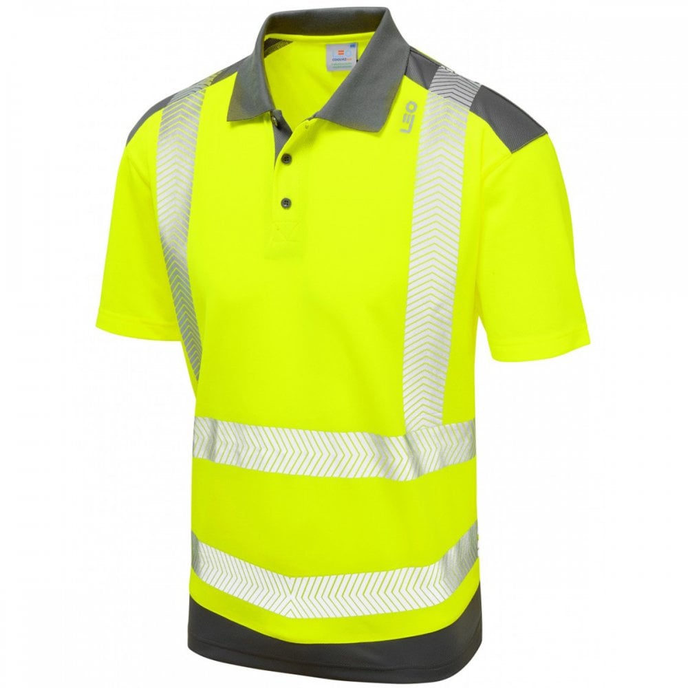 P14 Peppercombe ISO 20471 Class 2 Dual Colour Coolviz Plus Polo Shirt