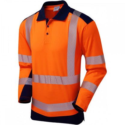 P15 Wringcliff ISO 20471 Class 2 Dual Colour Coolviz Plus Long Sleeved Polo Shirt