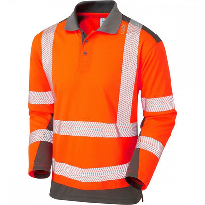 P15 Wringcliff ISO 20471 Class 2 Dual Colour Coolviz Plus Long Sleeved Polo Shirt