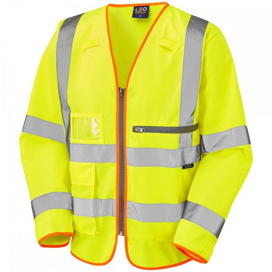 S24 Heddon ISO 20471 Class 3 Superior Sleeved Waistcoat With Tablet Pocket