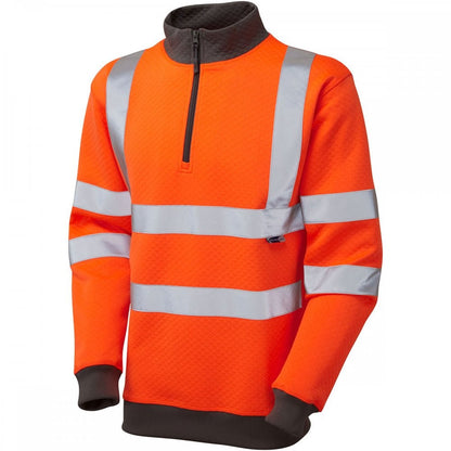 SS01 Brynsworthy ISO 20471 Class 3 1/4 Zip Sweatshirt