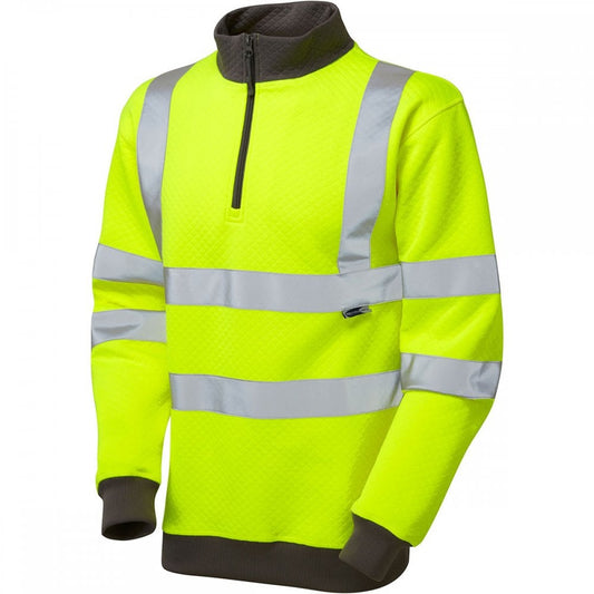 SS01 Brynsworthy ISO 20471 Class 3 1/4 Zip Sweatshirt