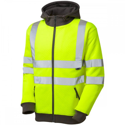 SS02 Saunton ISO 20471 Class 3 Full Zip Hooded Sweatshirt