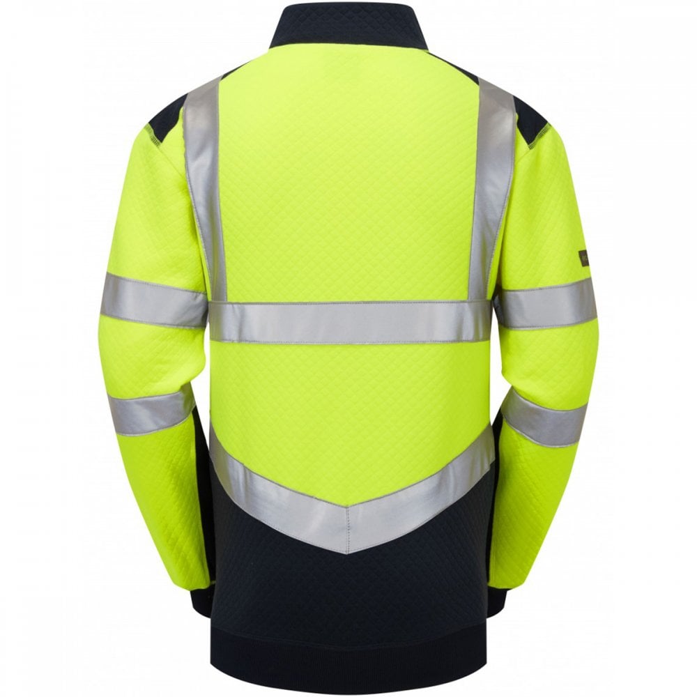 SS08 Tapeley ISO 20471 Class 2 Ecoviz Pc Dual Colour 1/4 Zip Sweatshirt