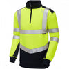 SS08 Tapeley ISO 20471 Class 2 Ecoviz Pc Dual Colour 1/4 Zip Sweatshirt