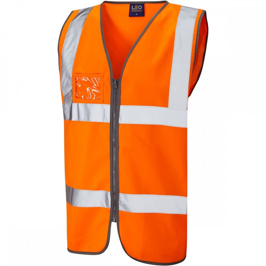 W02 Rumsam ISO 20471 Class 2 Waistcoat Zip & ID Pocket