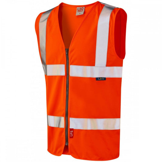 W23 Meeth ISO 20471 Class 2 Limited Flame Spread Zip Waistcoat (EN 14116)